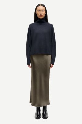 Samsoe and Samsoe naisten hame, SAAGNETA LONG SKIRT 12956 Armeijanvihreä