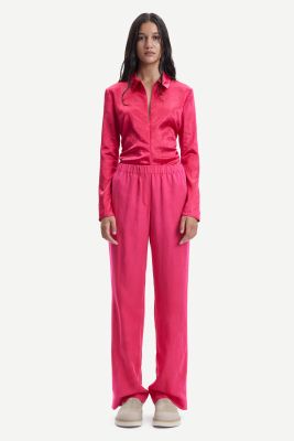 Samsoe and Samsoe Naisten Housut, HOYS STRAIGHT PANTS 12663 Pinkki