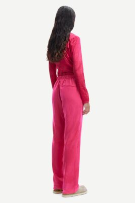 Samsoe and Samsoe Naisten Housut, HOYS STRAIGHT PANTS 12663 Pinkki