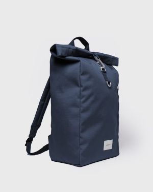 Sandqvist reppu, GROUND Rolltop Backpack L Tummansininen