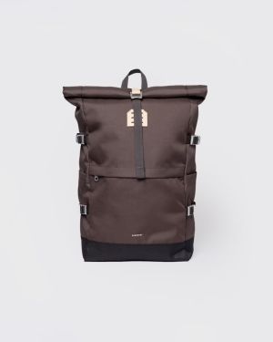 Sandqvist Reppu, ICON ROLLTOP BACKPACK L Tummanruskea