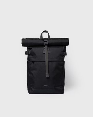 Sandqvist reppu, ICON ROLLTOP BACKPACK M Musta