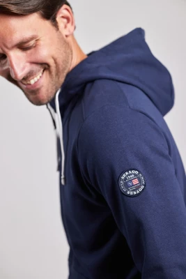 Sebago miesten huppari, AUTHENTIC LOGO HOODIE Tummansininen