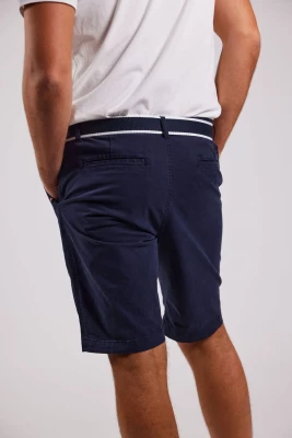 Sebago miesten shortsit, BELTED BERMUDA SHORTS Tummansininen