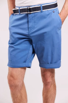 Sebago miesten shortsit, BELTED BERMUDA SHORTS Vaaleansininen