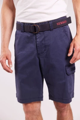 Sebago miesten shortsit, OUTWASHED POCKET SHORTS Tummansininen