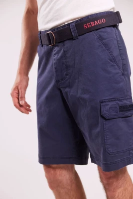 Sebago miesten shortsit, OUTWASHED POCKET SHORTS Tummansininen