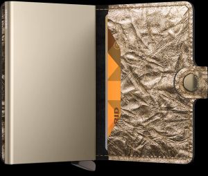 SECRID korttikotelo, MINIWALLET CRUNCH GOLD Kullankeltainen