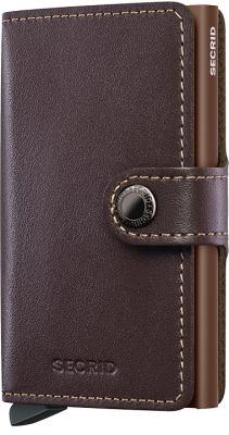 SECRID korttikotelo, MINIWALLET ORIGINAL CHOCOLATE Tummanruskea