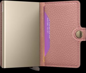 SECRID korttikotelo, MINIWALLET PEBBLE ROSE Vaaleanpunainen
