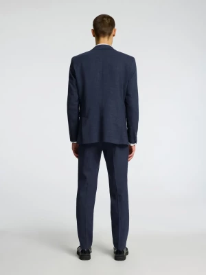Selected bleiseri, OASIS LINEN Dark Navy