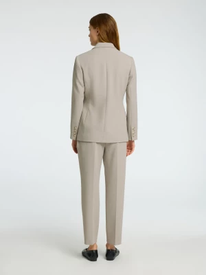Selected Femme Naisten Bleiseri, AD-SLFRITA LS CLASSIC BLAZER MEL NOOS Island Fossil Melange