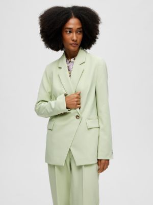 Selected Femme, Naisten Bleiseri, SLFDOAH ASYMMETRIC BLAZER Mintunvihreä