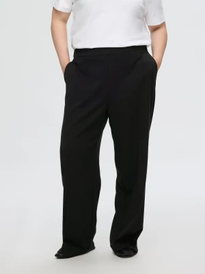 Selected Femme Naisten Housut, SLFEMMA-TARA MW WIDE PANT Black