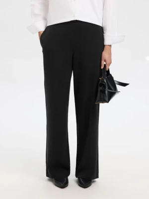 Selected Femme Naisten Housut, SLFEMMA-TARA MW WIDE PANT Black