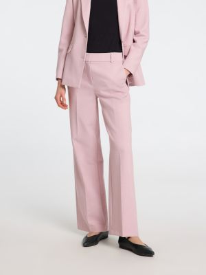 Selected Femme naisten housut, SLFRITA MW WIDE PANT MEL Vaaleanpunainen