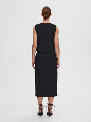 Selected Femme Naisten Liivi, SLFRITA VEST BLACK Musta