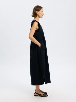 Selected Femme naisten mekko, SLFBLAIR-IDA SL LONG DRESS Musta