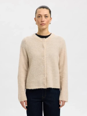 Selected Femme naisten neuletakki, SLFLULU NEW LS KNIT CARDIGAN  Birch Melange