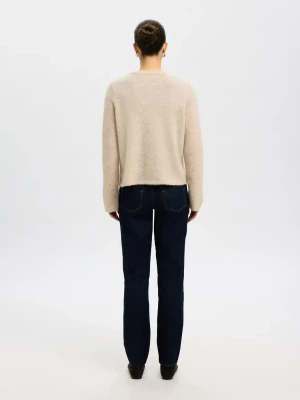 Selected Femme naisten neuletakki, SLFLULU NEW LS KNIT CARDIGAN  Birch Melange