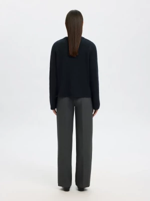 Selected Femme naisten neuletakki, SLFLULU NEW LS KNIT CARDIGAN  Dark Sapphire Melange