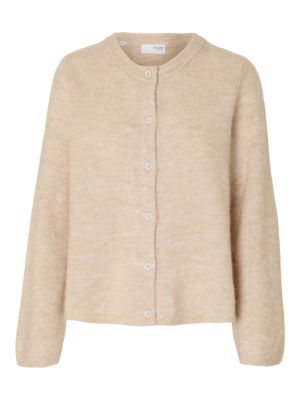 Selected Femme naisten neuletakki, SLFLULU NEW LS KNIT CARDIGAN  Luonnonvalkoinen