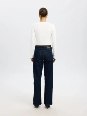 Selected Femme Naisten Paita, SLFMANJA LS O-NECK NOOS White