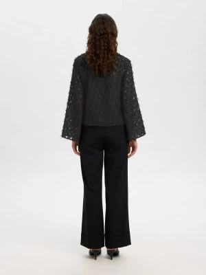 Selected Femme naisten paita, SLFMARION LS BOAT NECK TOP B Black
