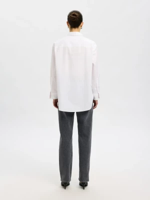 Selected Femme naisten paitapusero, SLFESTER LS OVERSIZE SHIRT  White