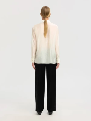 Selected Femme naisten paitapusero, SLFIRIS RELAXED LS SHIRT B Angora