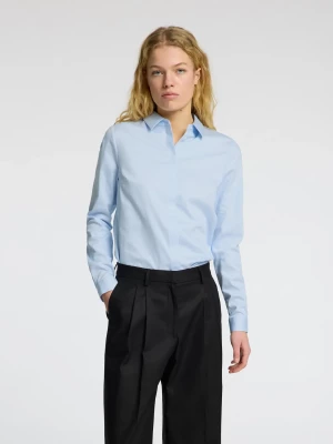 Selected Femme naisten paitapusero, SLFROMIE LS FITTED SHIRT Light Blue