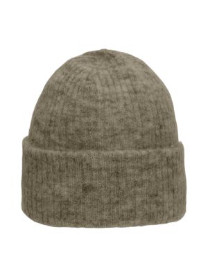 Selected Femme Naisten Pipo, SLFMALINE KNIT BEANIE NOOS Armeijanvihreä