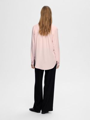 Selected Femme Naisten Pusero, SLFMIVIA LS TOP B Vaaleanpunainen