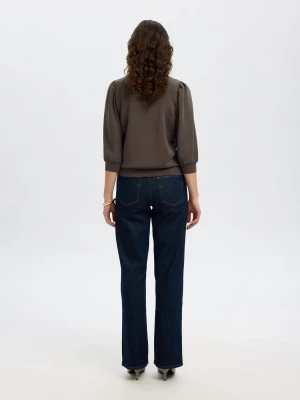 Selected Femme Naisten Pusero, SLFTENNY 3/4 SWEAT TOP NOOS Delicioso