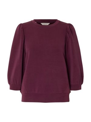 Selected Femme Naisten Pusero, SLFTENNY 3/4 SWEAT TOP NOOS Luumunpunainen