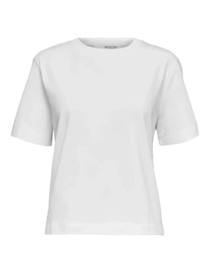 Selected Femme Naisten T-Paita, SLFESSENTIAL SS BOXY TEE NOOS Bright White