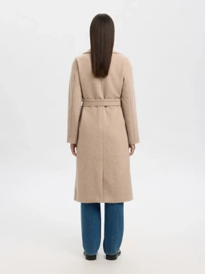 Selected Femme naisten takki, SLFROSA LANO COAT  Sandshell Melange