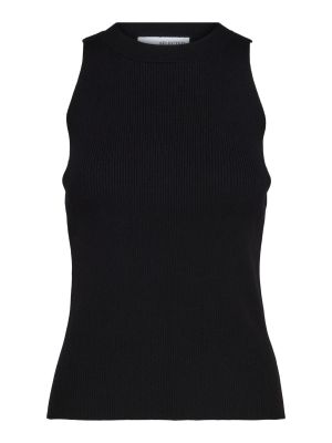 Selected Femme Naisten Toppi, SLFOLINA SL KNIT TOP Musta