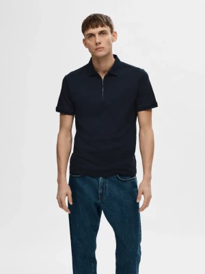 Selected Homme Fave Zip Polo Sky Captain