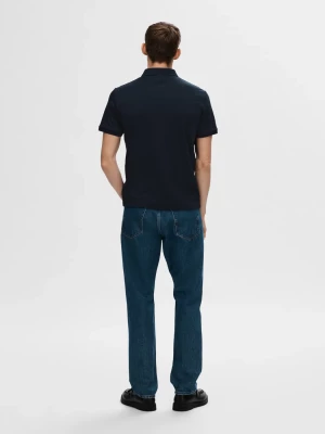 Selected Homme Fave Zip Polo Sky Captain