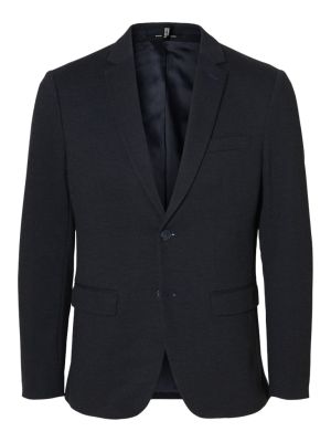 Selected miesten bleiseri, SLIM AITOR JERSEY BLAZER Navy Blazer