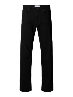 Selected Miesten Farkut, 196-Straight Ben Stay Black 600 Jeans Musta