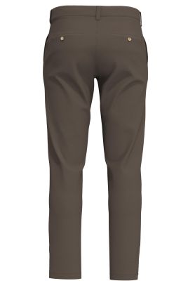 Selected, Miesten Housut, NEW MILES FLEX CHINO NOS Tummanruskea