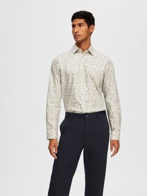 Selected Miesten Kauluspaita Ethan Aop Shirt Nos  Vihreä Kuosi