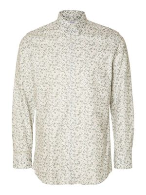 Selected Miesten Kauluspaita Ethan Aop Shirt Nos  Vihreä Kuosi
