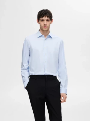 Selected Miesten Kauluspaita, SLIM PERFORMANCE SHIRT NOS Light Blue