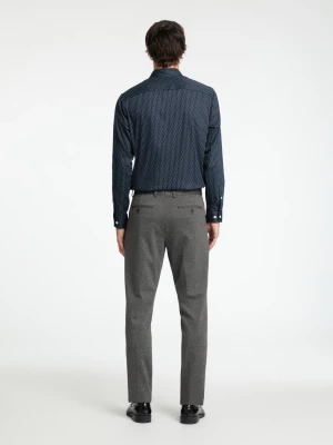 Selected Miesten Kauluspaita, SLIM PERFORMANCE SHIRT Sky Captain White