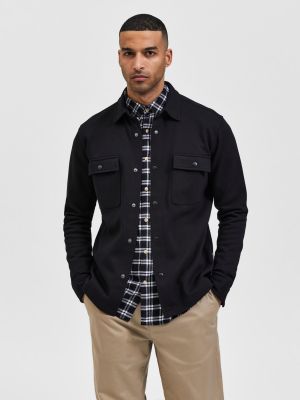 Selected Miesten Paitatakki Jackie Sweat Jacket Musta
