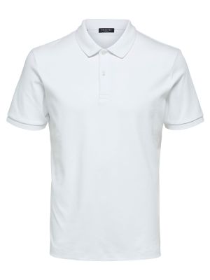 Selected Miesten Pikeepaita, Paris Polo Valkoinen