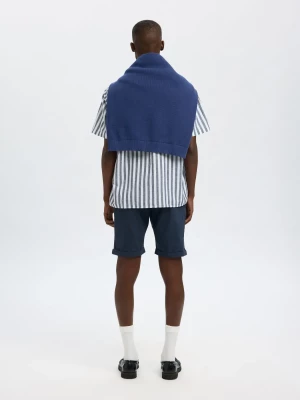 Selected Miesten Shortsit, SLIM LUTON FLEX SHORTS Dark Sapphire W. Bering S